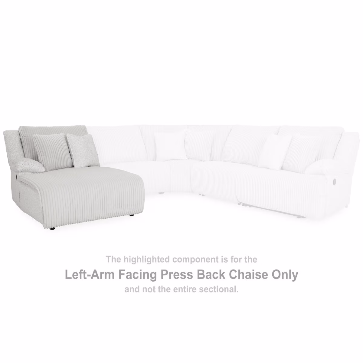 Top Tier Left-Arm Facing Press Back Chaise - Image 3