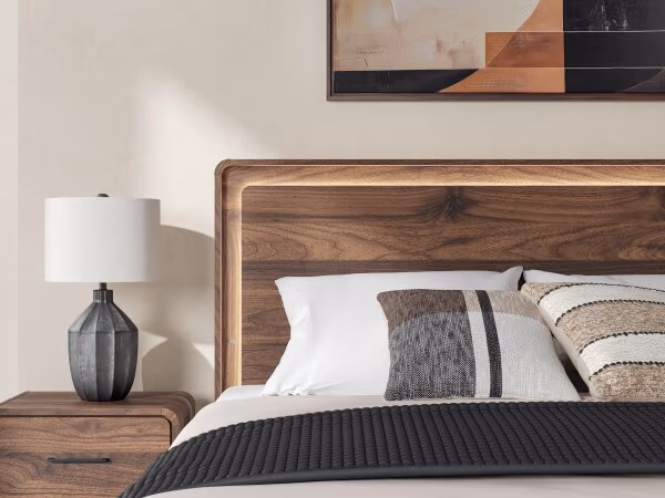 Fortlorn King Panel Bed, Dresser and Nightstand - Image 29