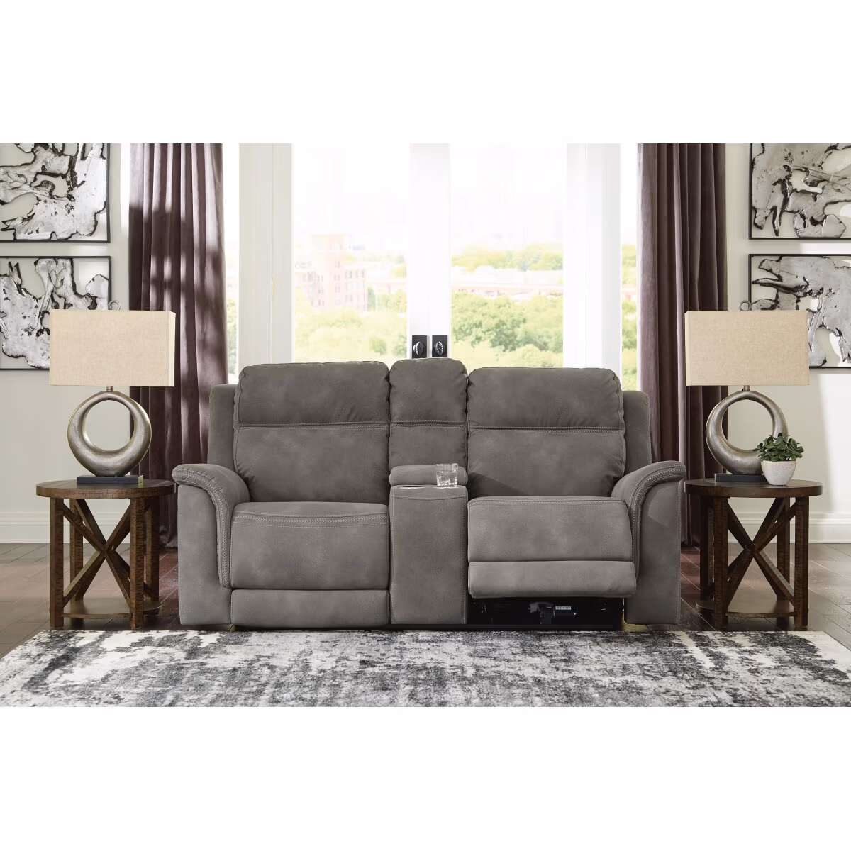 Next-Gen Durapella Power Reclining Loveseat with Console - Image 3