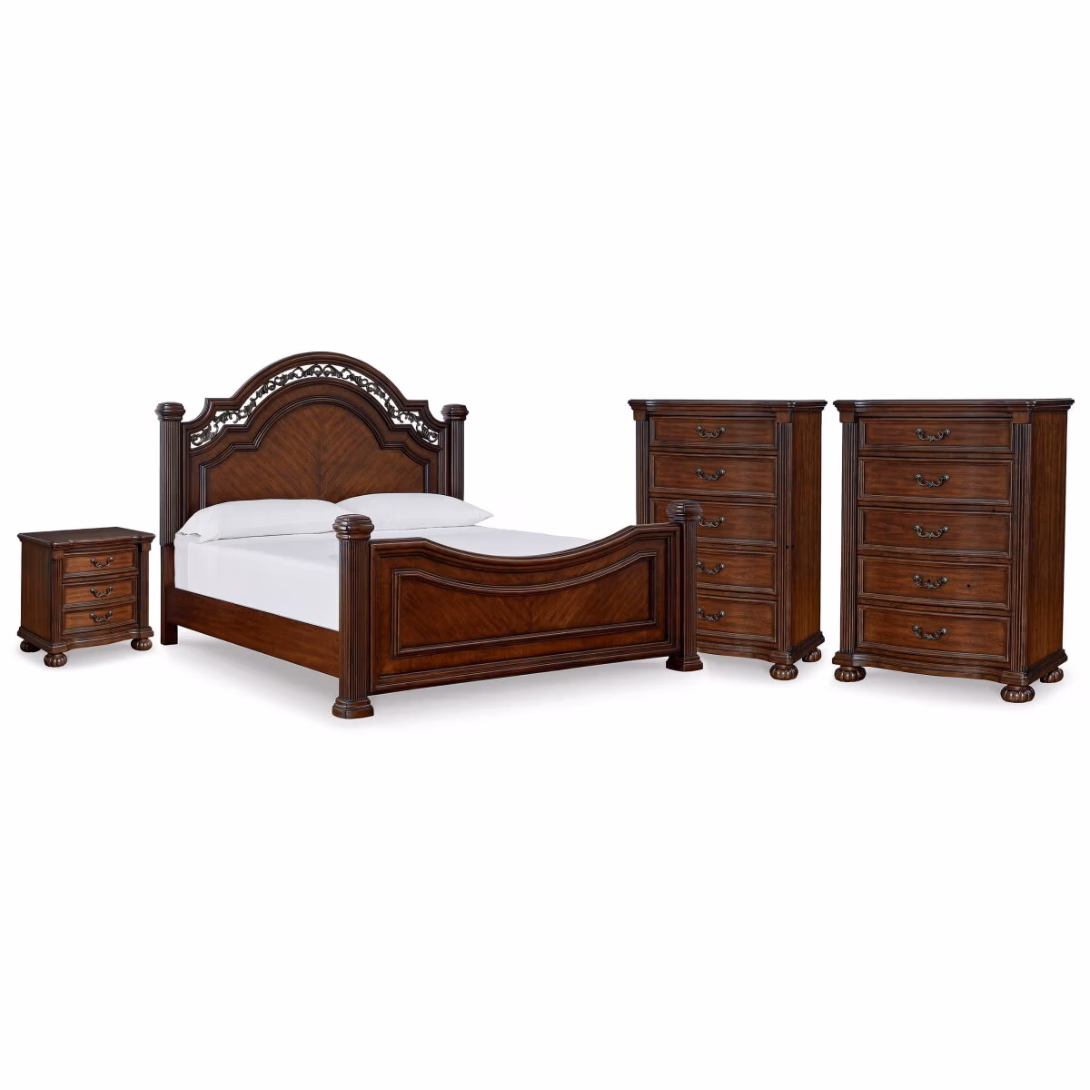 Lavinton King Poster Bed, 2 Chests and Nightstand - Image 2