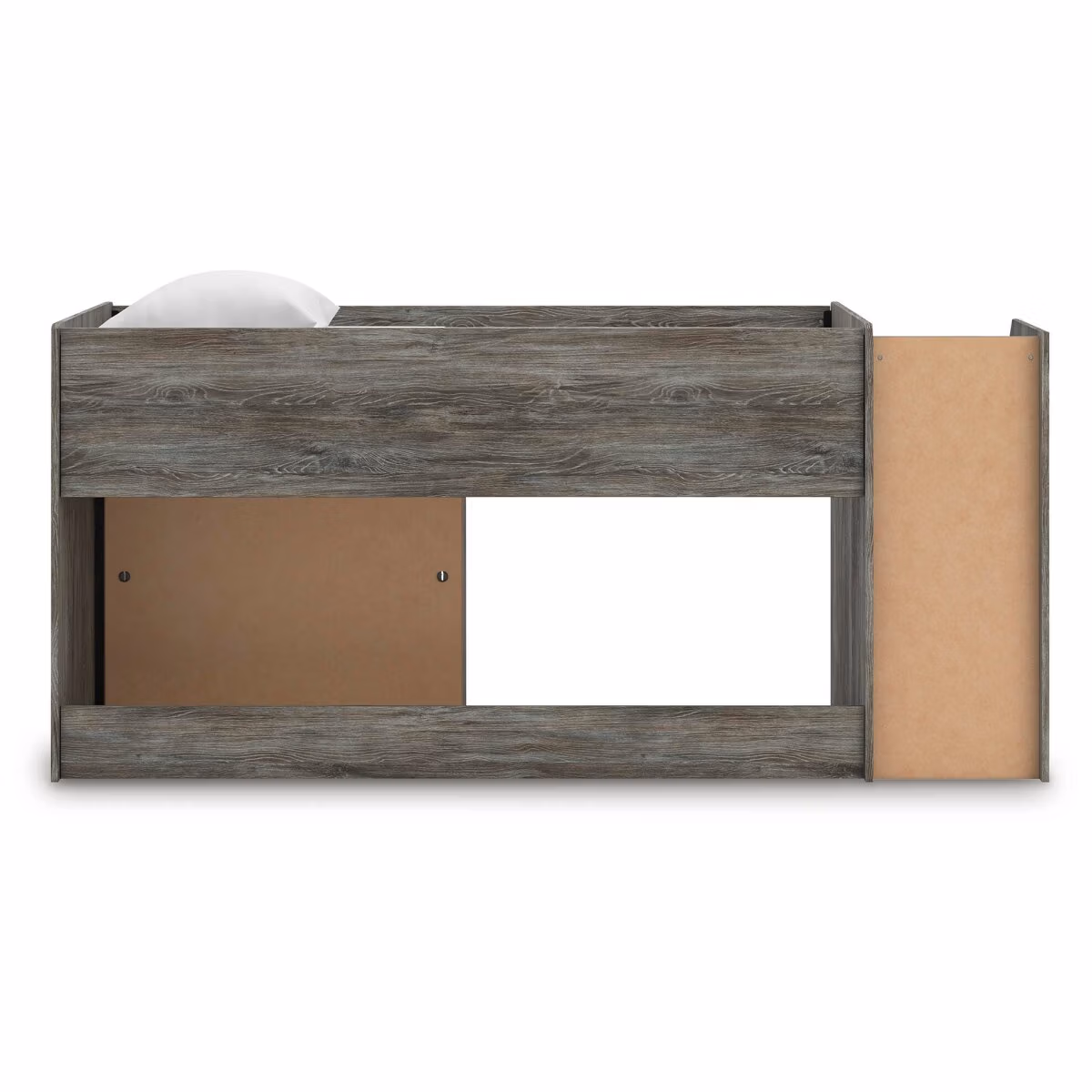Frandern Twin Loft Bed with Bookcase Storage - Image 6