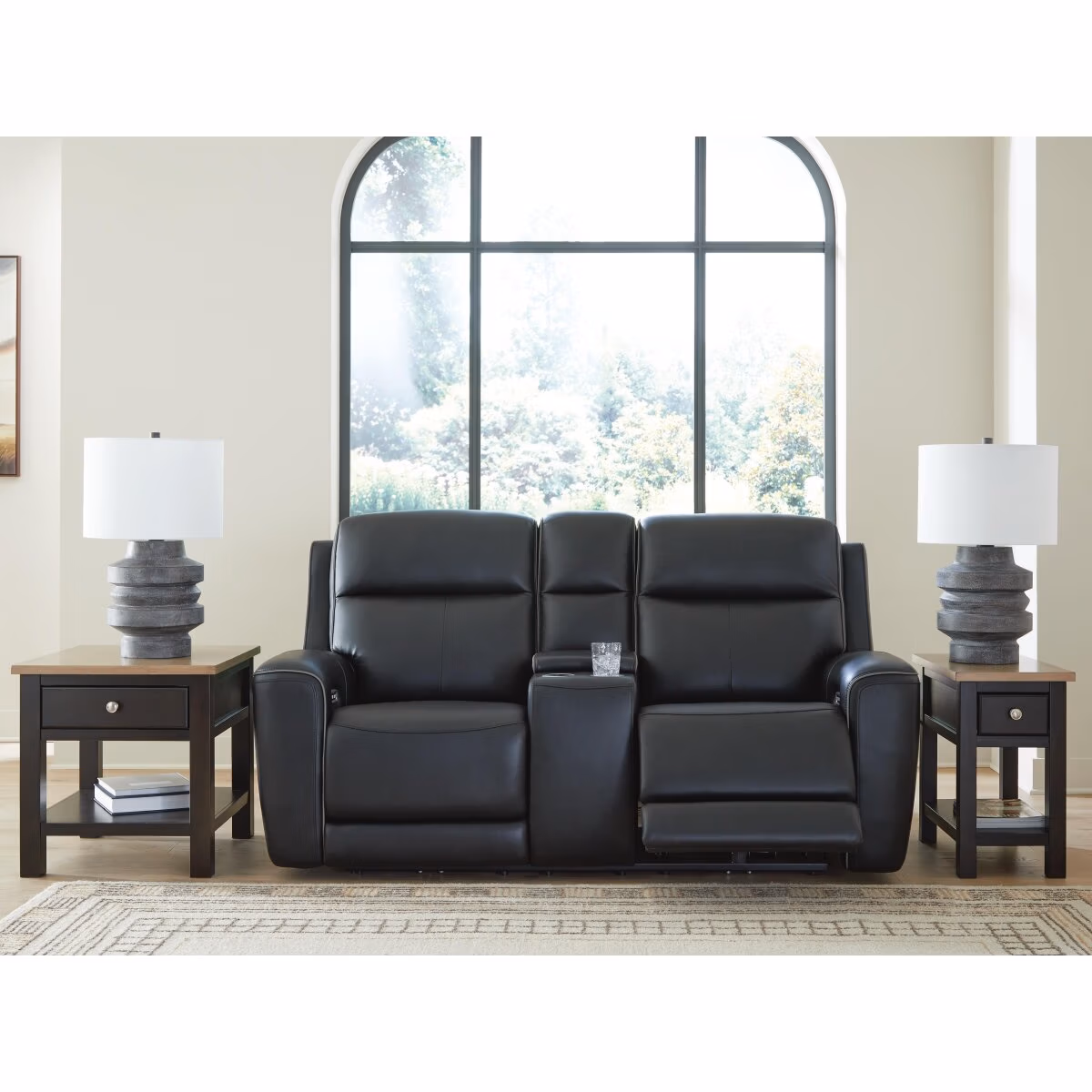 5Z-Comfort Power Reclining Loveseat with Console - Image 8