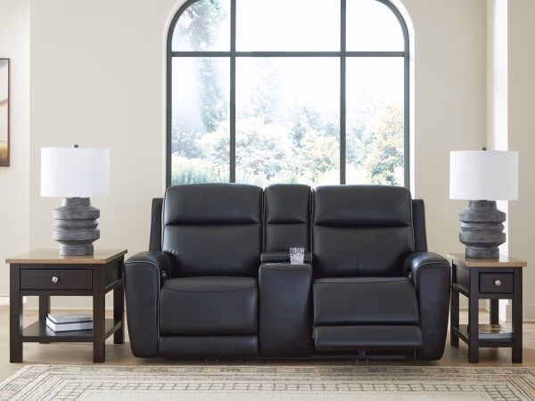 5Z-Comfort Power Reclining Loveseat with Console - Image 8
