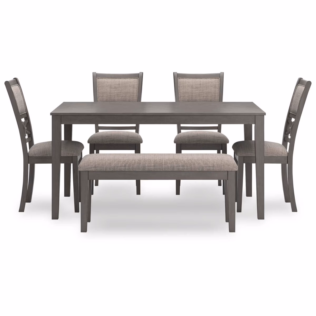 Wrenning Dining Table and 4 Chairs and Bench (Set of 6) - Image 4