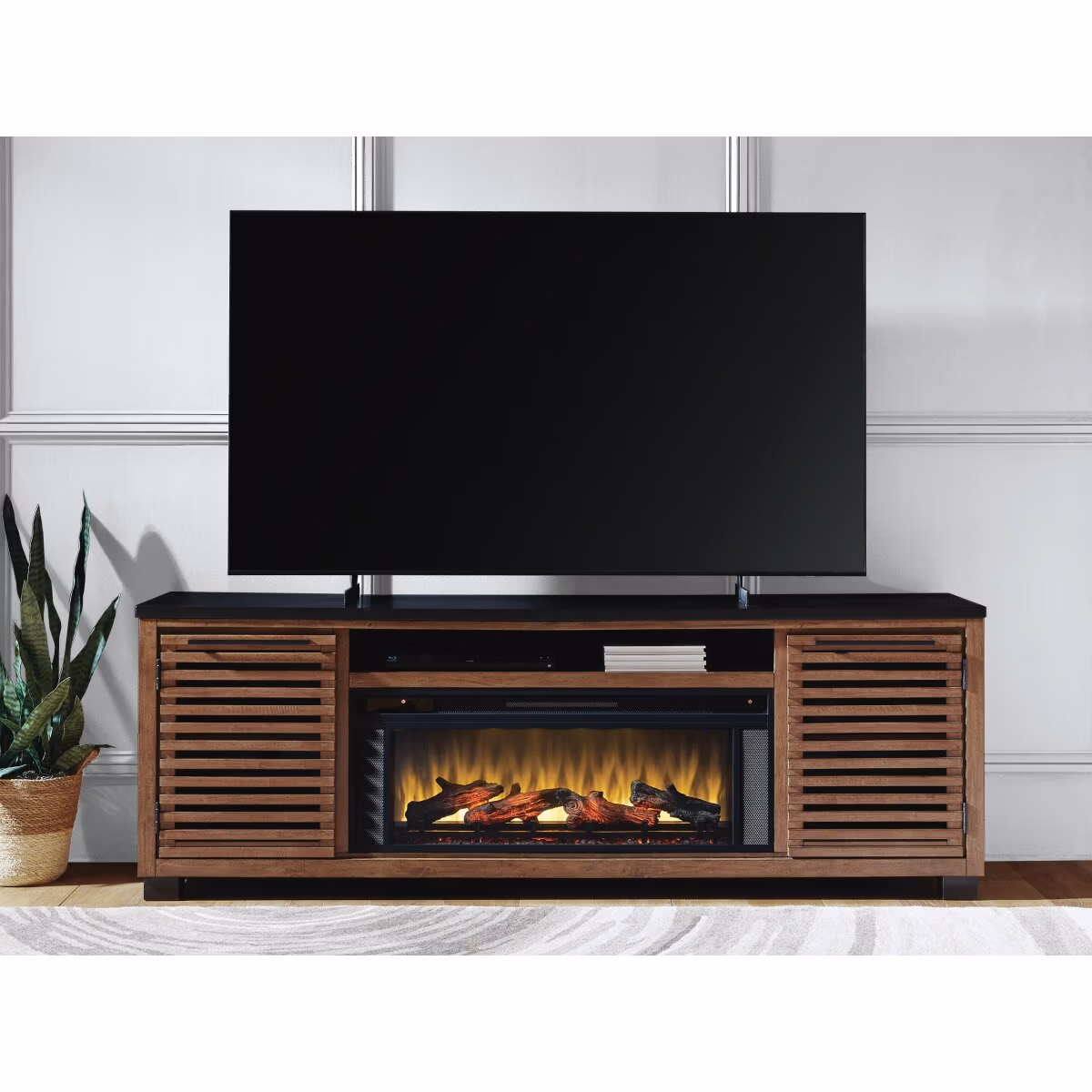 Kallari 84" TV Stand with Electric Fireplace - Image 5