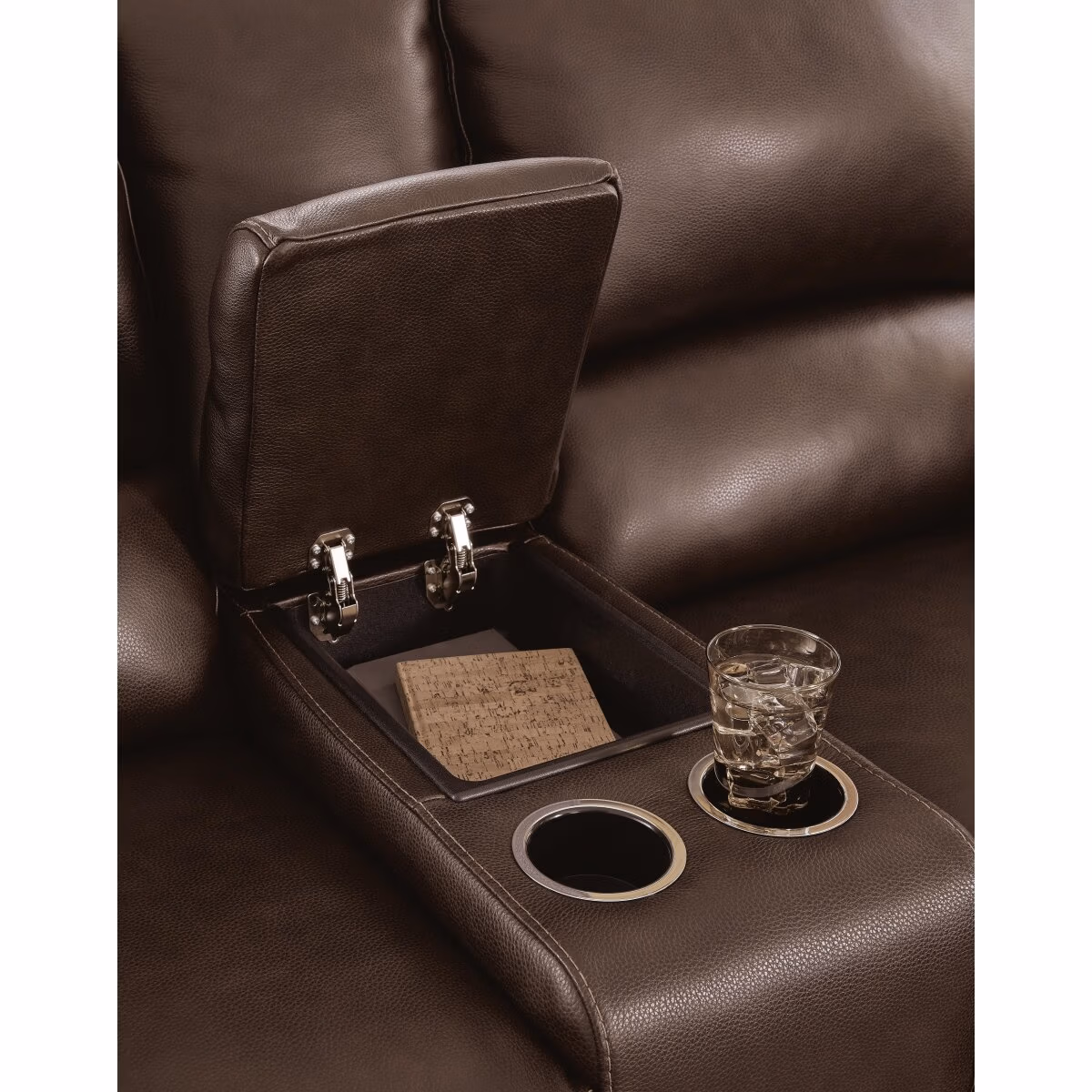 Alessandro Power Reclining Loveseat with Console - Image 9