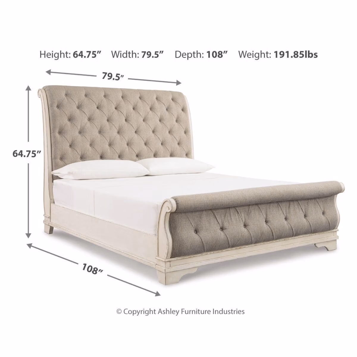 Realyn California King Sleigh Bed - Image 5