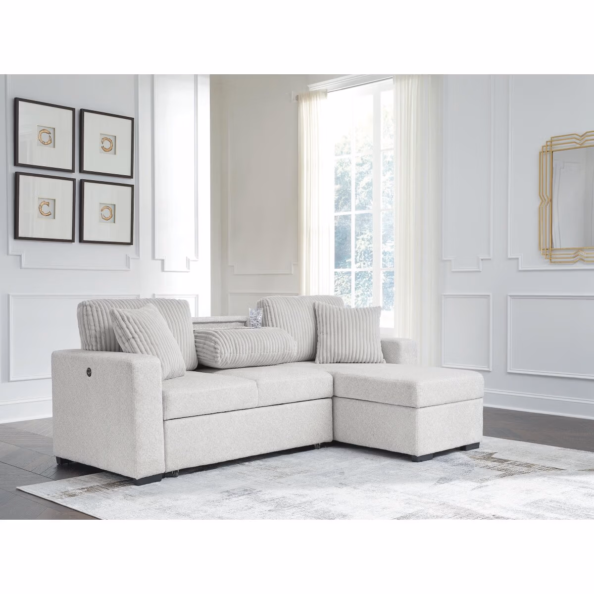 Wohlen 2-Piece Sectional with Pop Up Sleeper and Chaise - Image 17