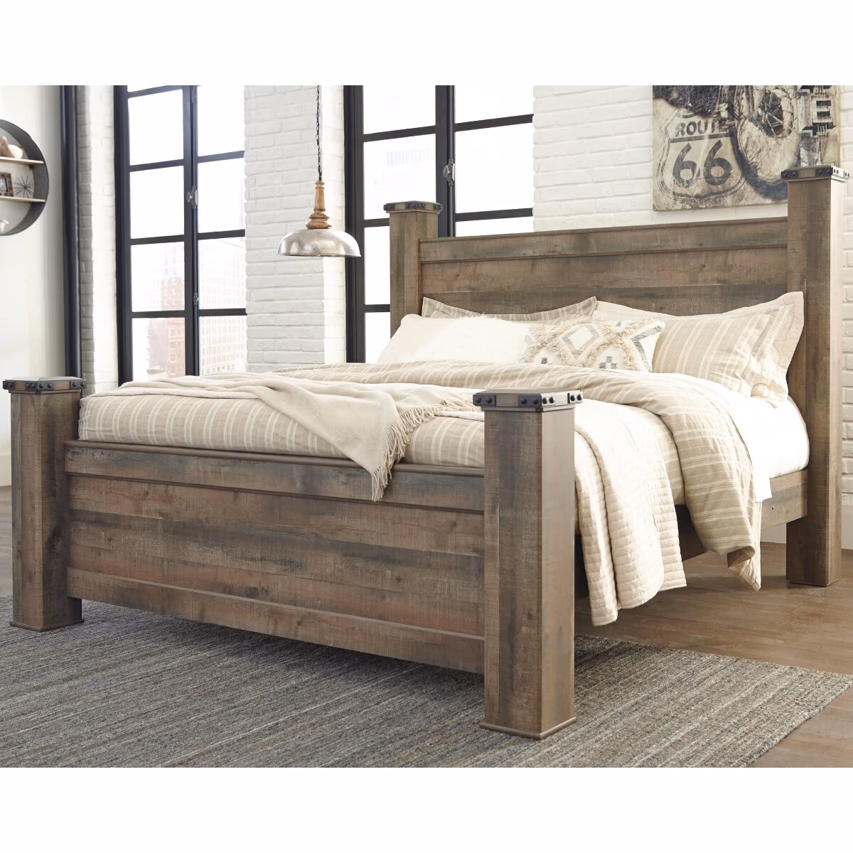 Trinell King Poster Bed, Dresser, Mirror and Nightstand - Image 7