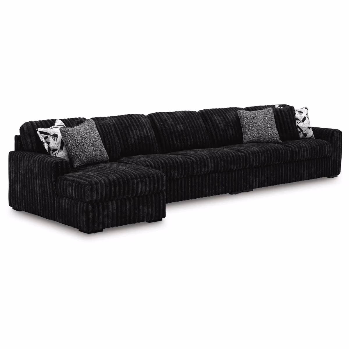 Midnight-Madness 3-Piece Sectional with Chaise - Image 2