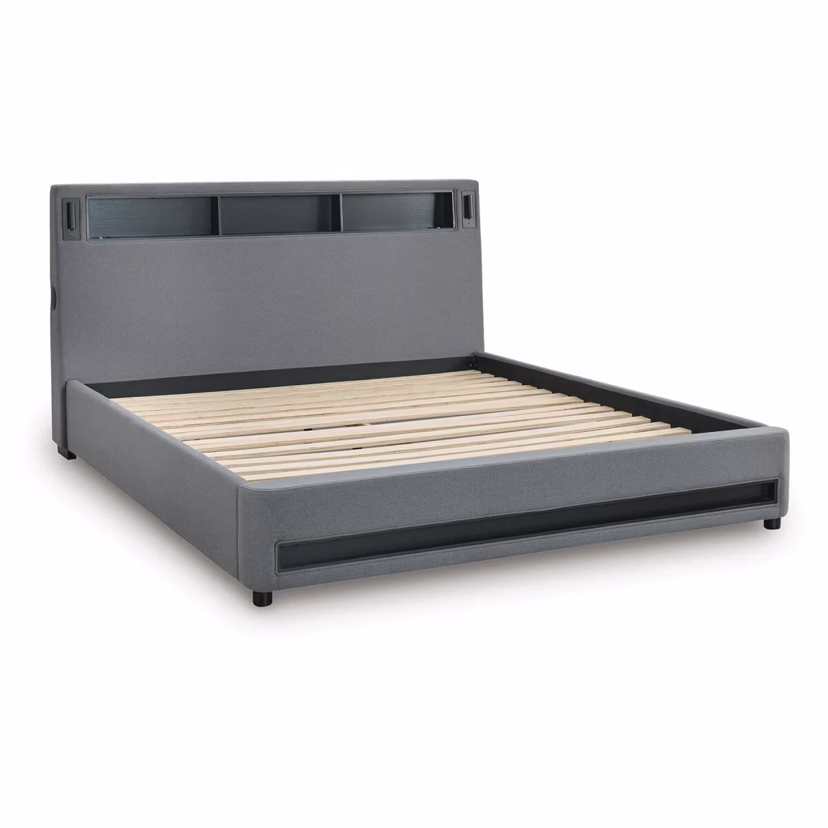 Finigale King Upholstered Bed with Wireless Audio - Image 5