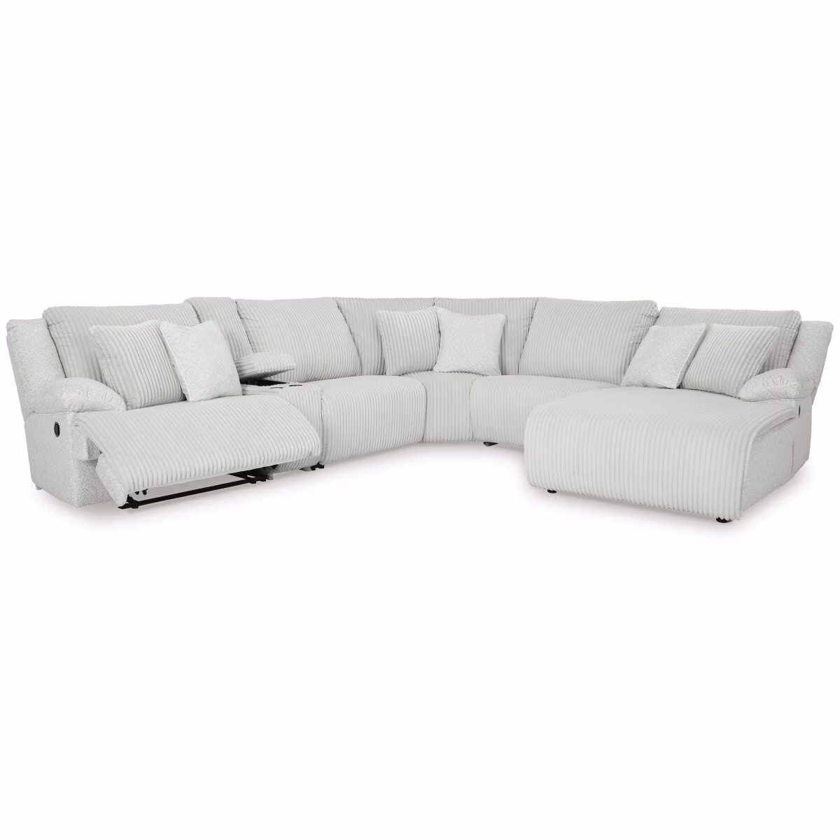 Top Tier 6-Piece Reclining Sectional with Chaise - Image 4