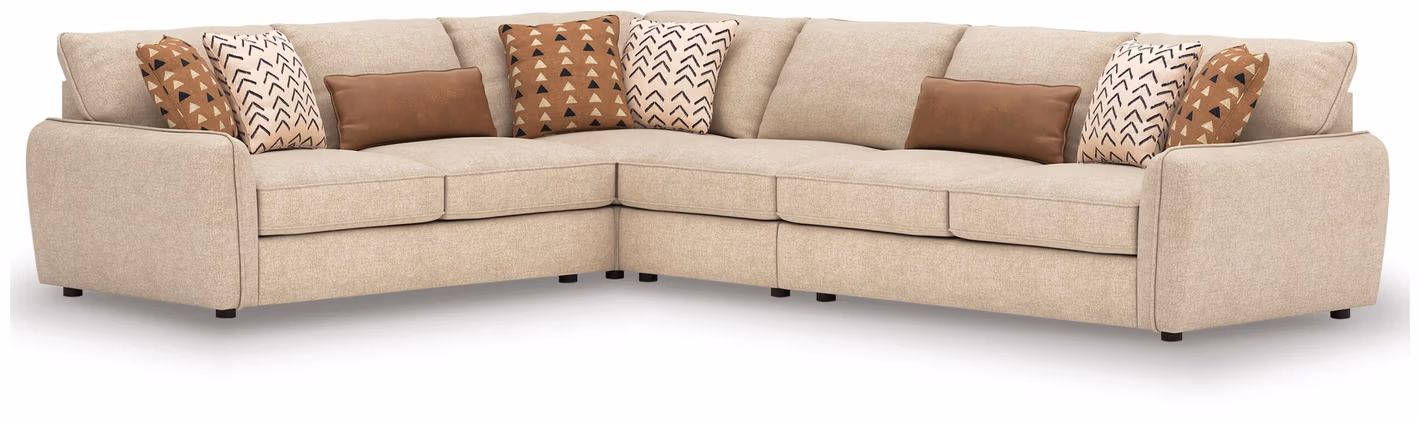 9d5449385bd3c133a18efae5e54084fa Seyler 4-Piece Sectional - Image 1