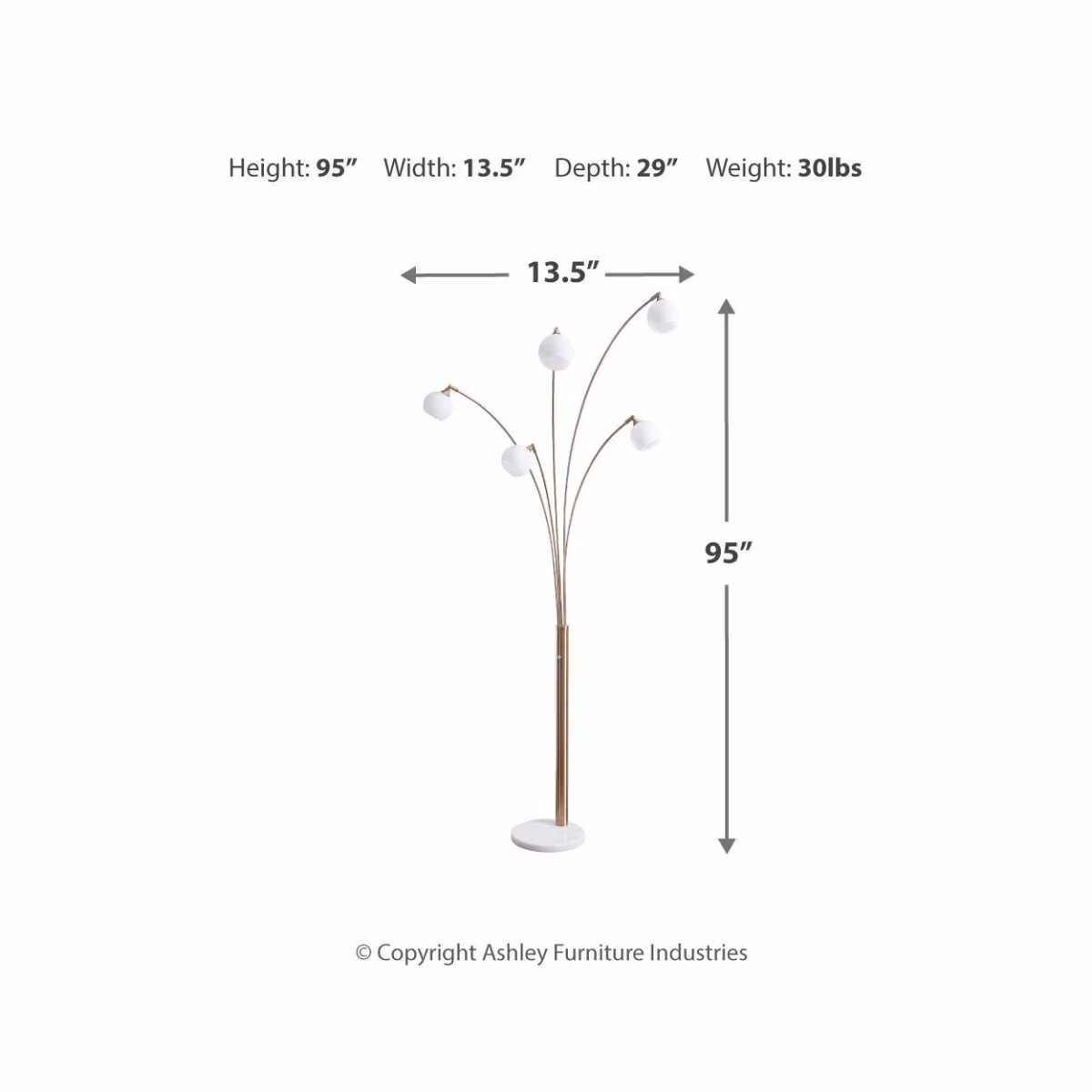 Taliya Arc Lamp - Image 5