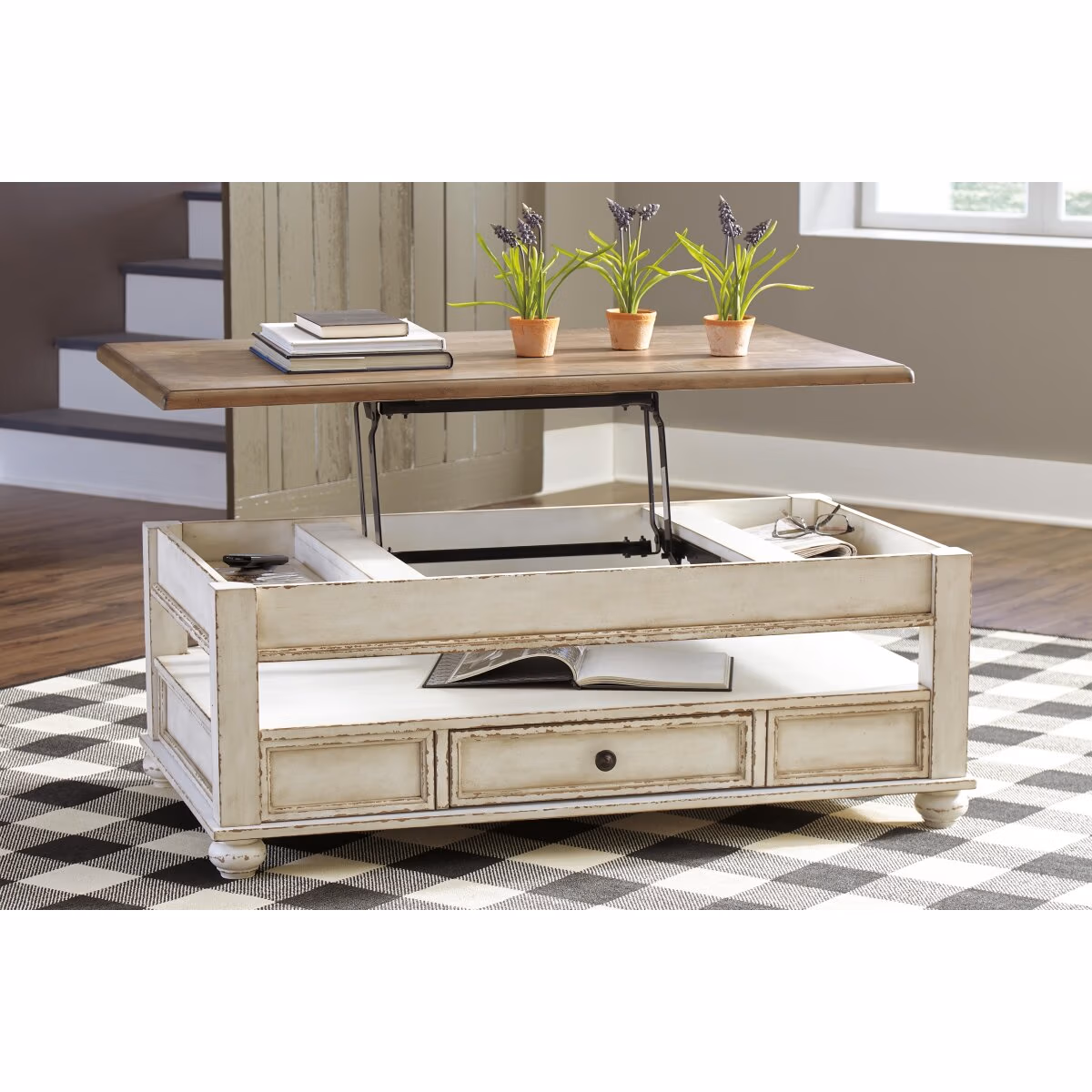 Realyn Coffee Table with Lift Top - Image 7
