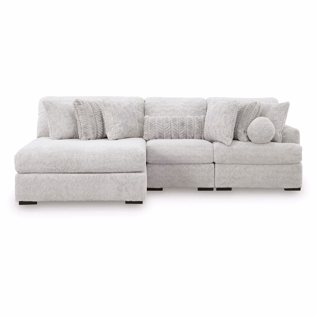 Cuddle Plush 3-Piece Sectional with Chaise - Image 4
