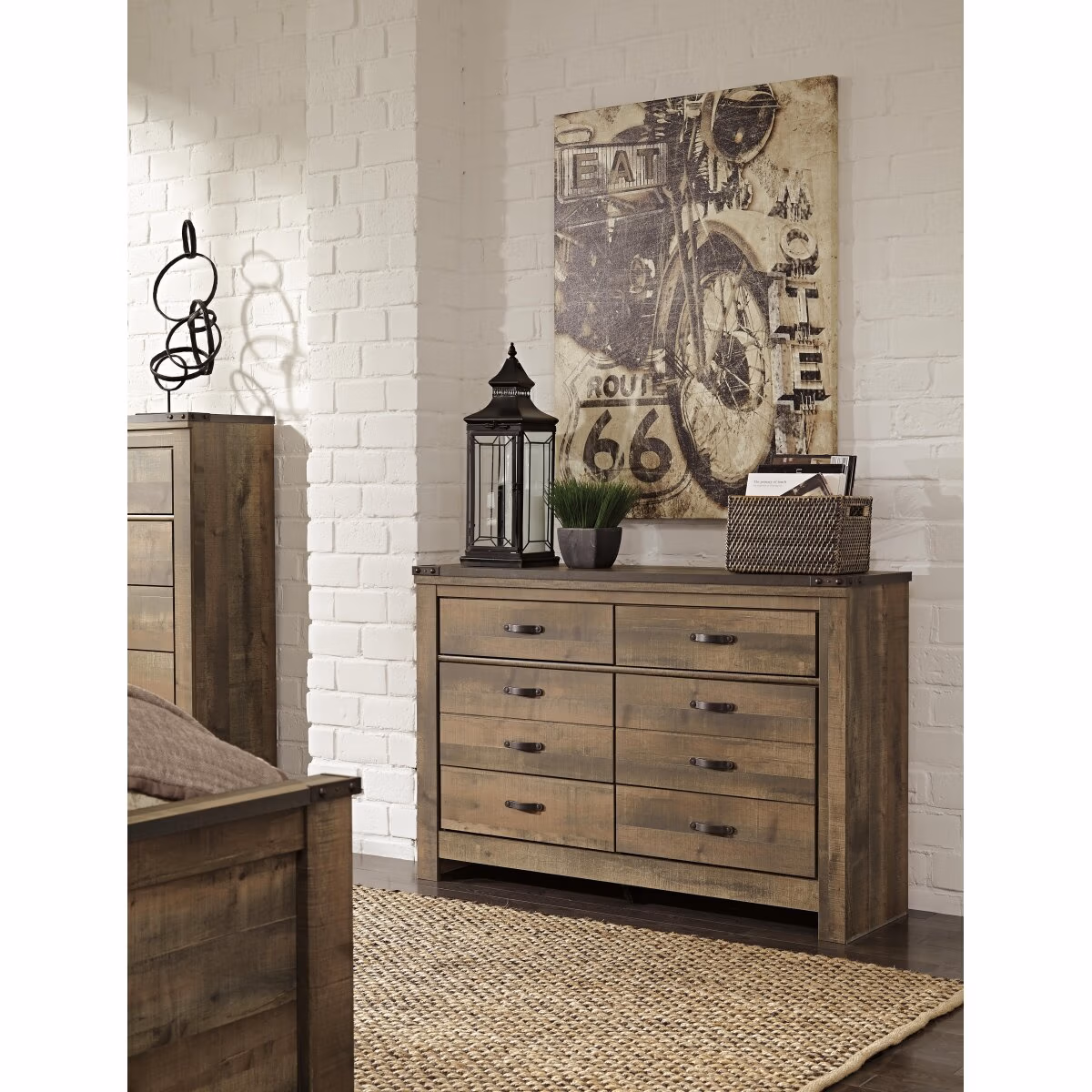Trinell Full Panel Bed with Storage and Dresser - Image 5