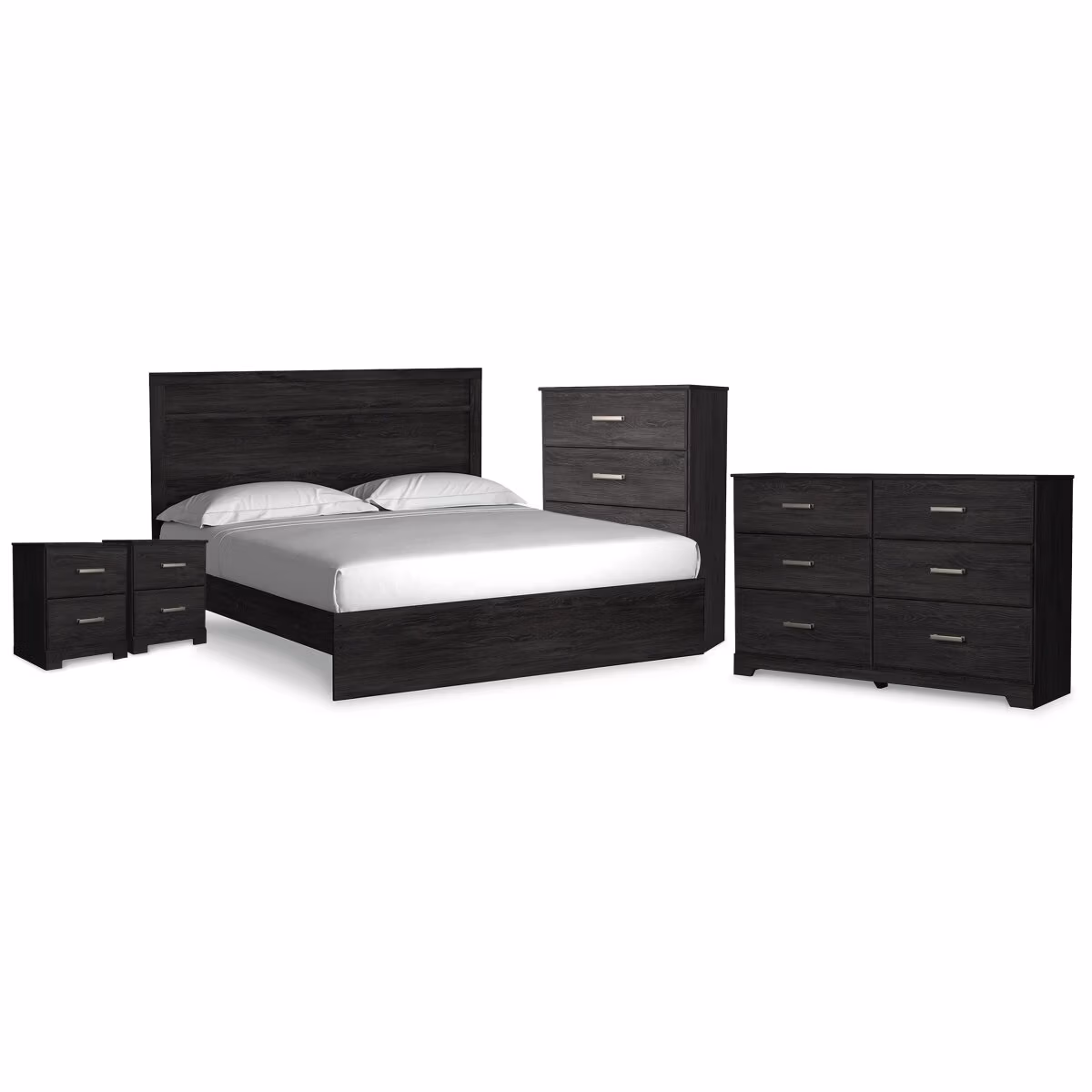 Belachime King Panel Bed, Dresser, Chest and 2 Nightstands - Image 2