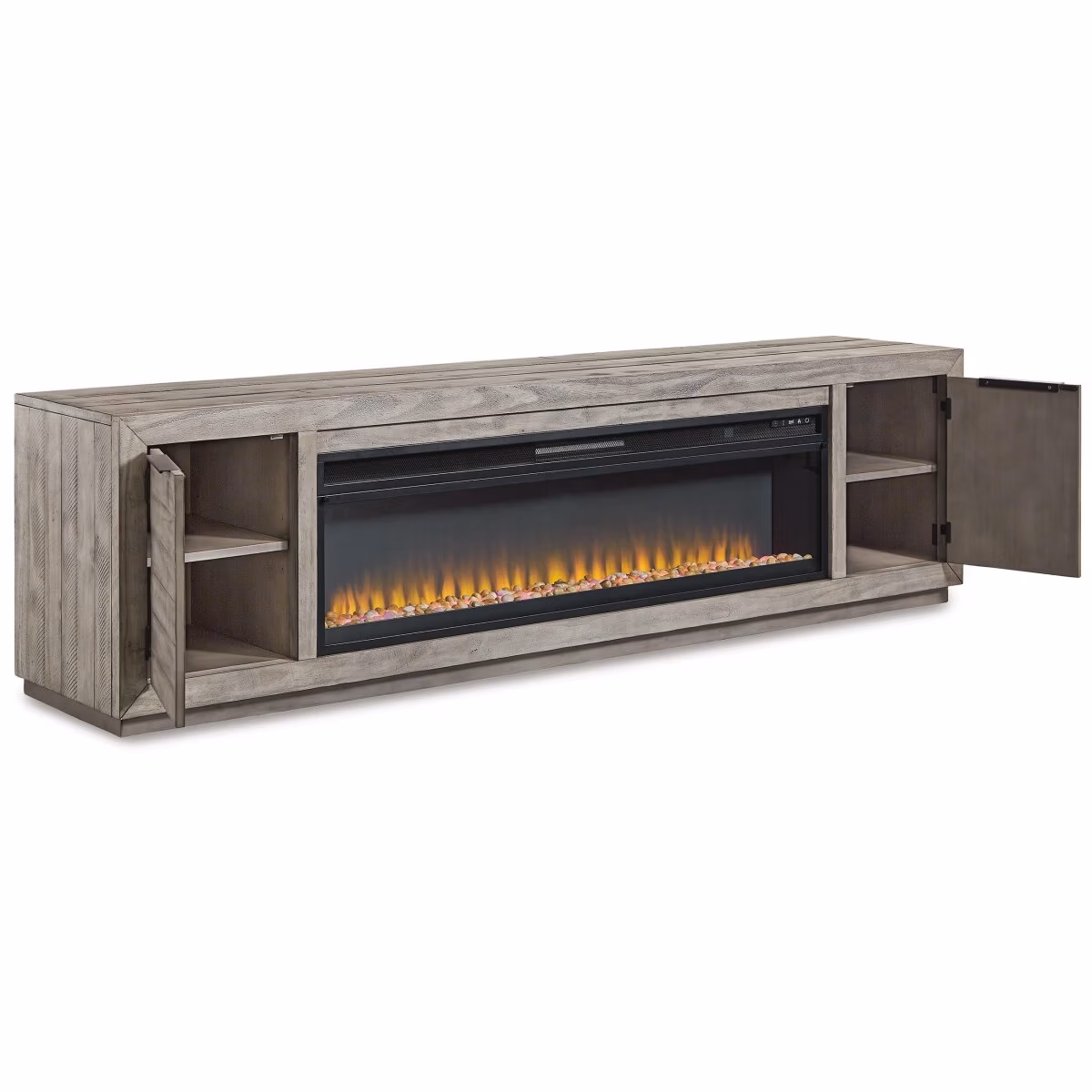 Naydell 92" TV Stand with Electric Fireplace - Image 4