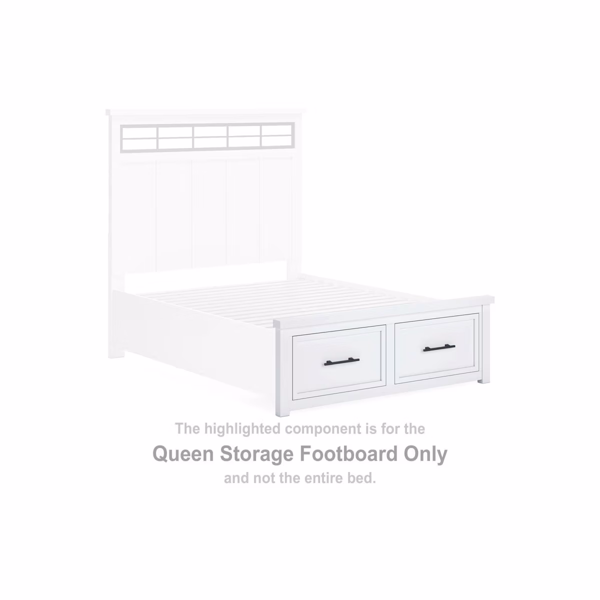Ashbryn Queen Storage Footboard - Image 2
