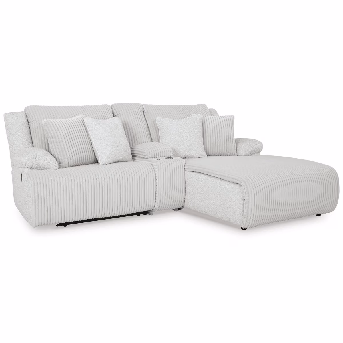 Top Tier 3-Piece Reclining Sectional Sofa with Chaise - Image 2