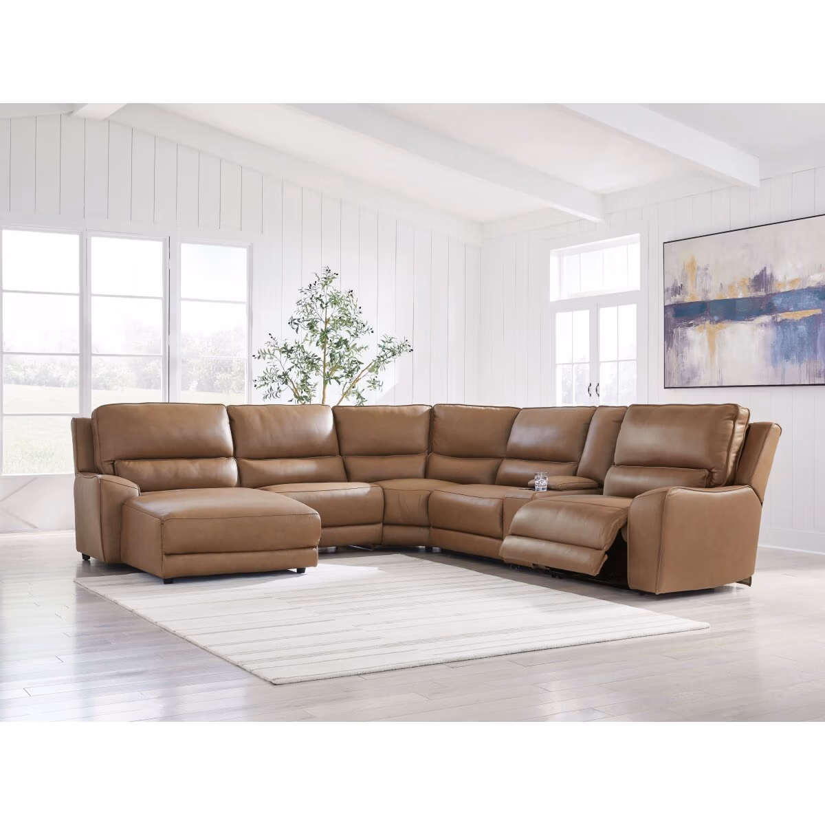 DeepWakes 6-Piece Power Reclining Sectional with Chaise - Image 5