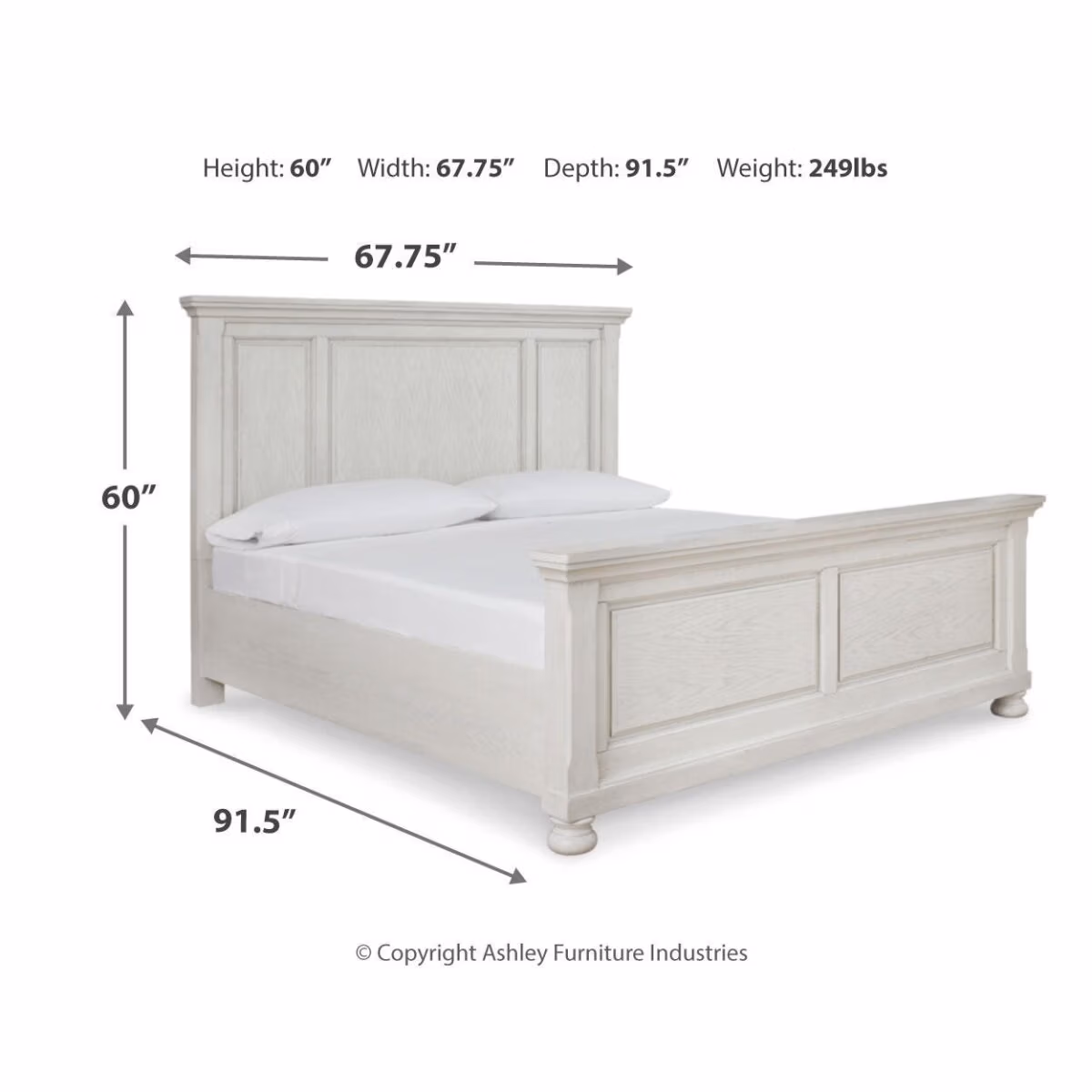 Robbinsdale Queen Panel Bed, Dresser and Mirror - Image 8
