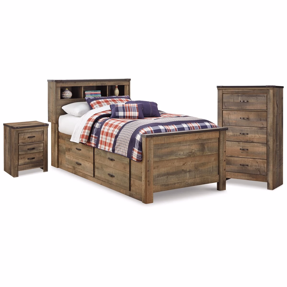 Trinell Twin Storage Bed, Chest and Nightstand - Image 2