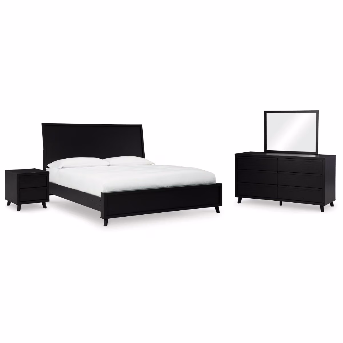 Danziar King Panel Bed, Dresser, Mirror and Nightstand - Image 2