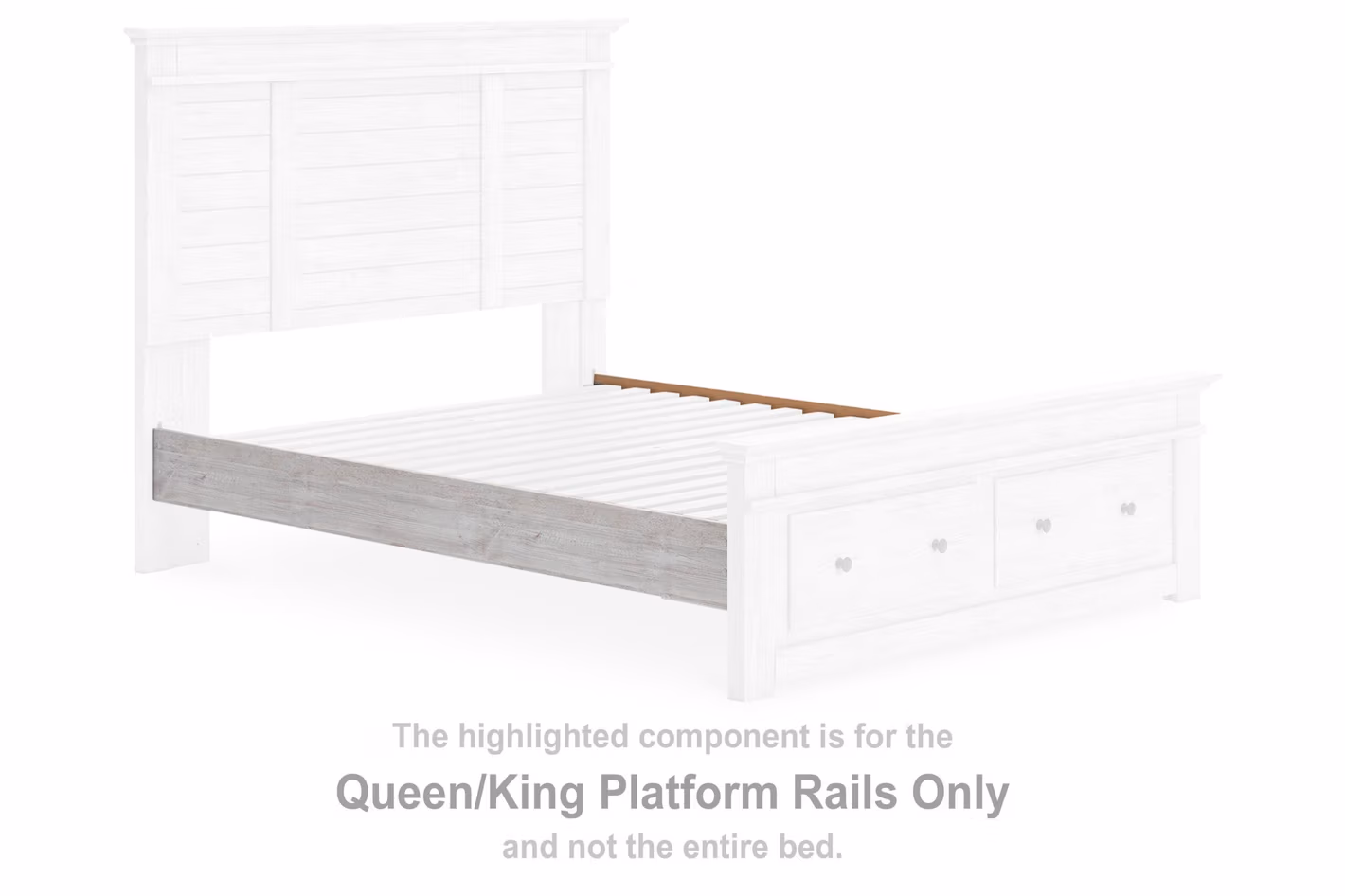 Makidern Queen/King Platform Rails