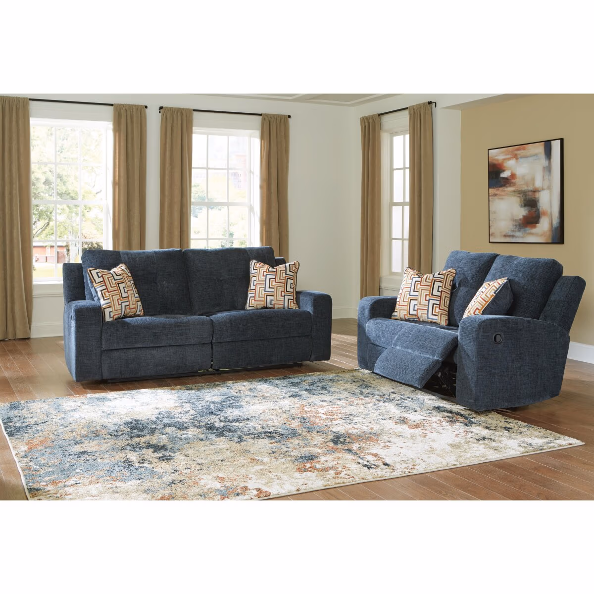 Danum Reclining Sofa and Loveseat - Image 3