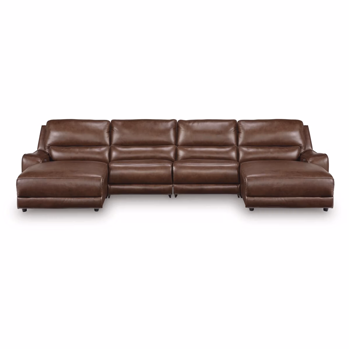 DeepWakes 4-Piece Reclining Sectional with Double Chaise - Image 2