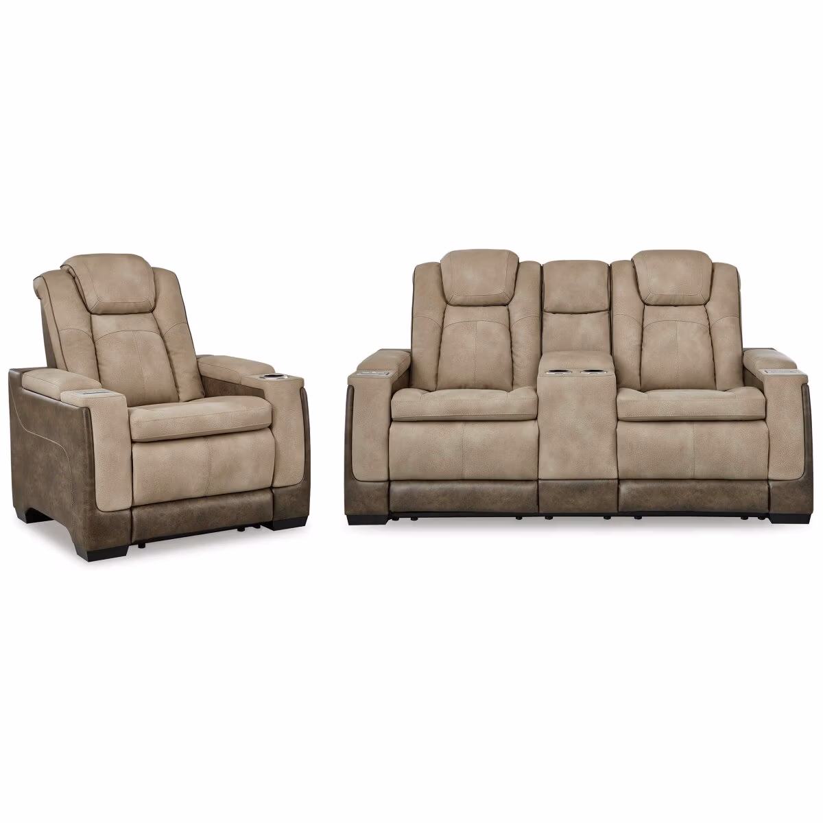 Next-Gen Durapella Power Reclining Loveseat and Power Recliner - Image 2