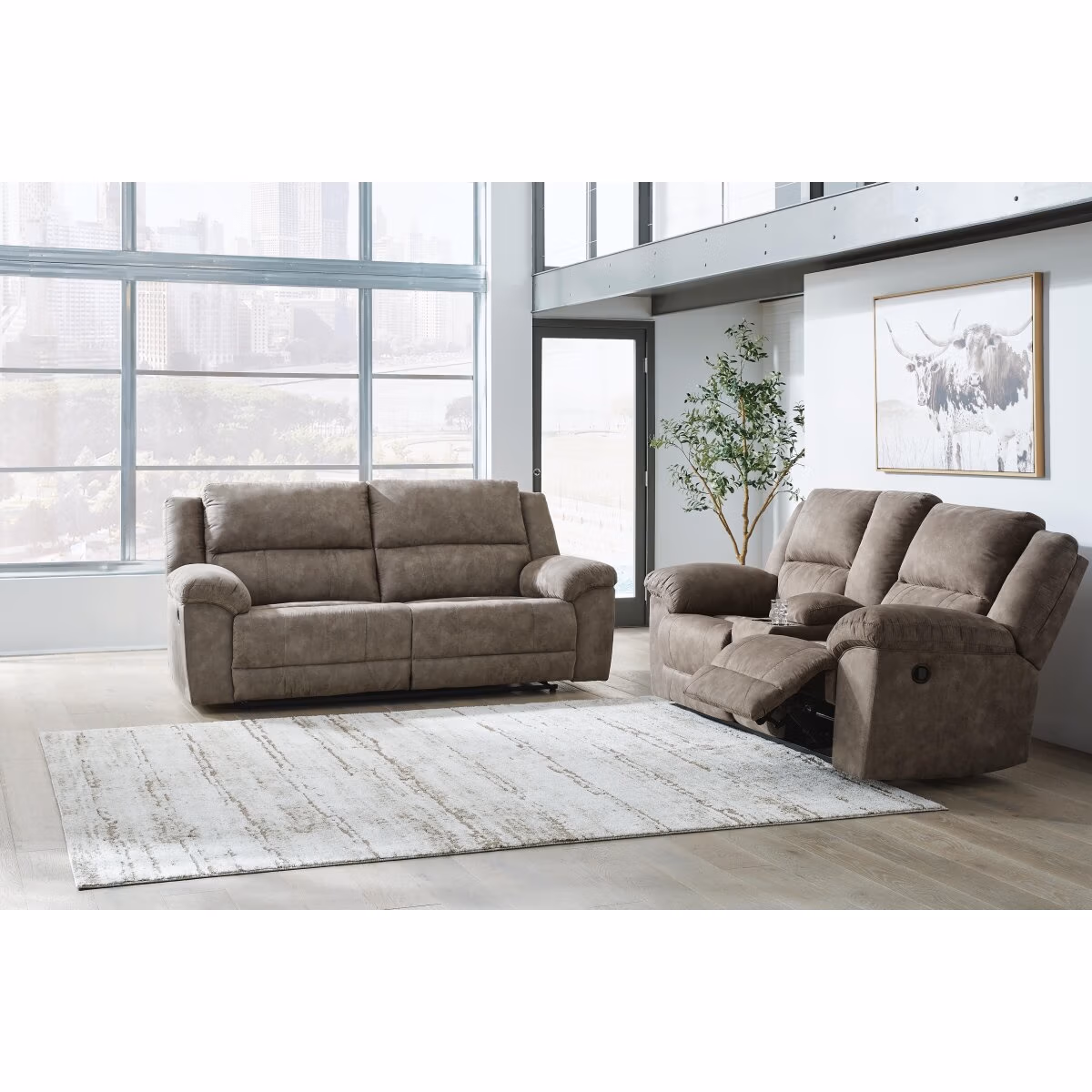 Laresview Reclining Sofa and Loveseat - Image 3