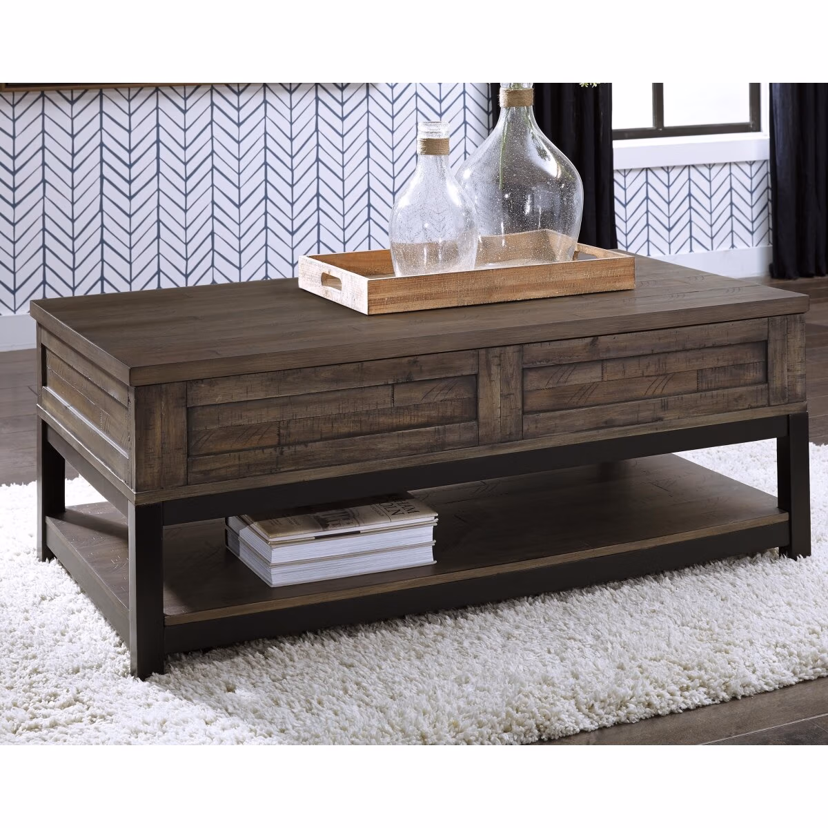 Johurst Lift-top Coffee Table and 2 End Tables - Image 5