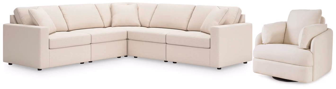 Modmax 5-Piece Sectional and Swivel Glider Recliner