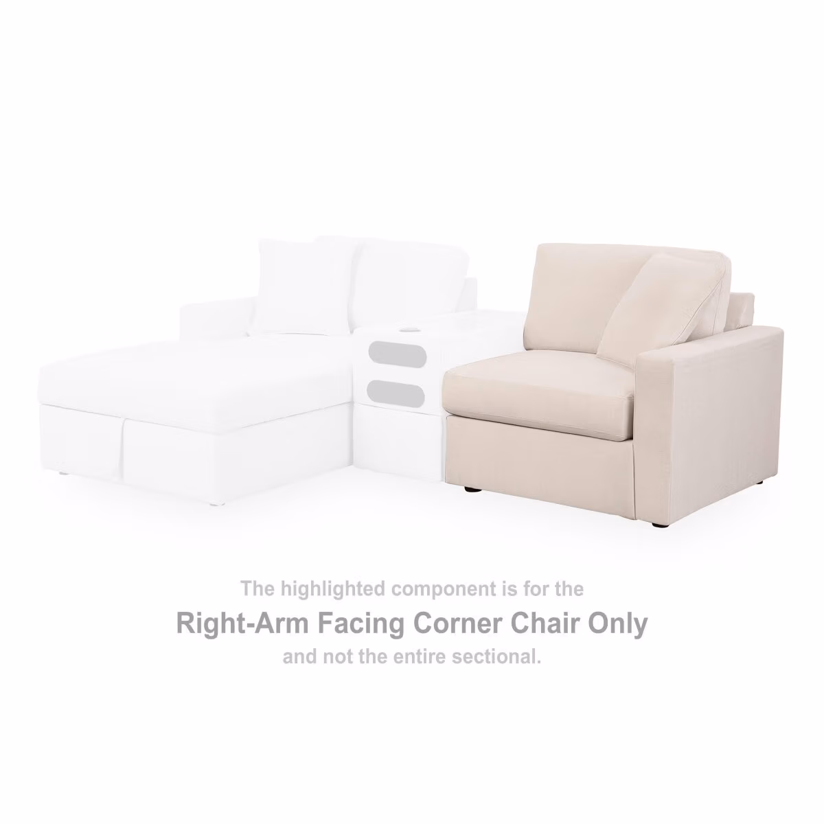 Modmax Right-Arm Facing Corner Chair - Image 3