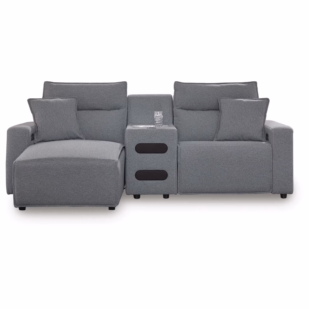 Modmax II 3-Piece Power Reclining Sectional with Chaise and Audio Console - Image 2