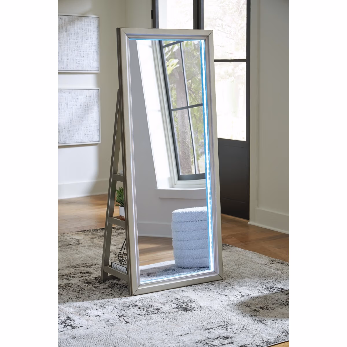 Evesen Floor Standing Mirror/Storage - Image 10