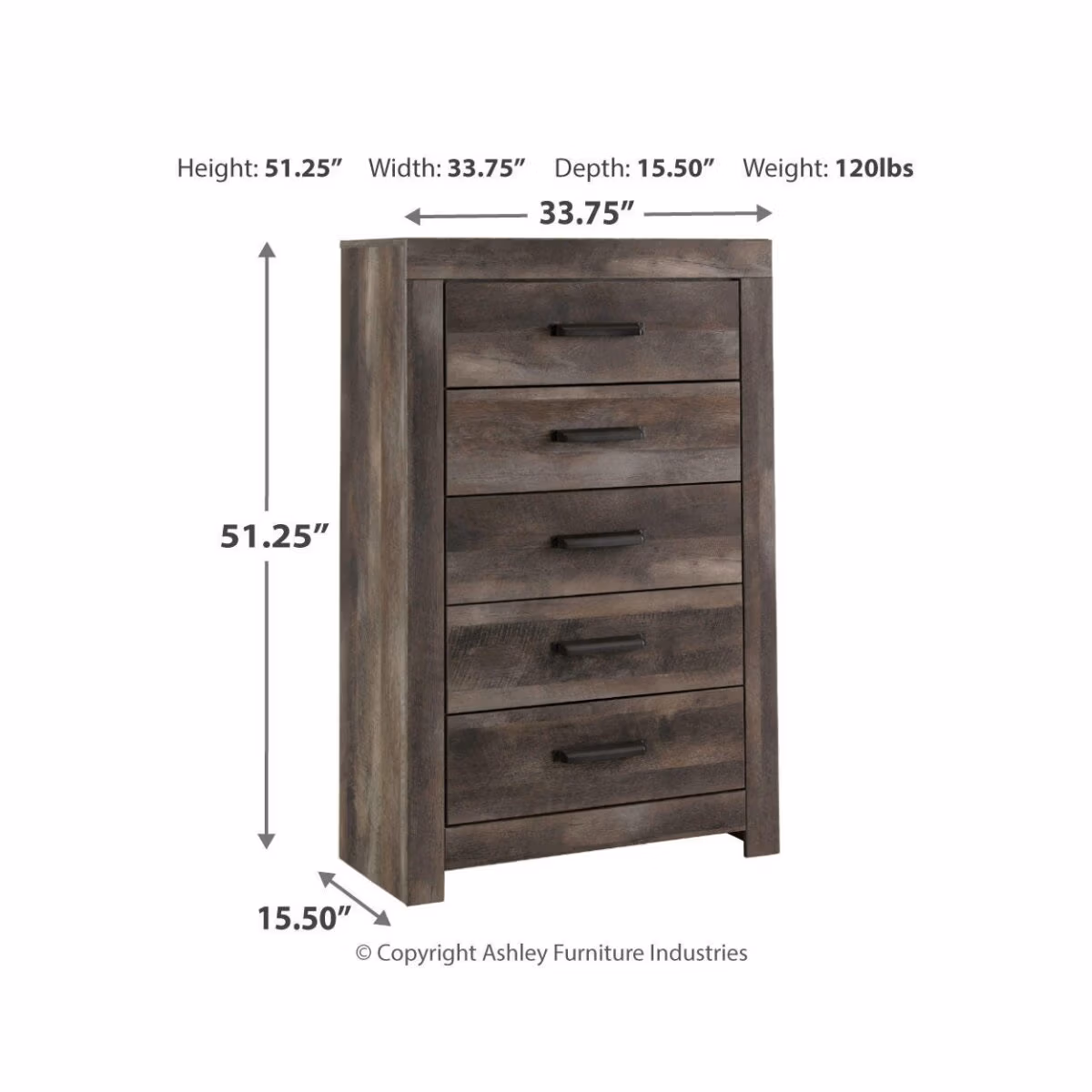 Wynnlow Queen Panel Bed, Dresser, Mirror, Chest and 2 Nightstands - Image 10