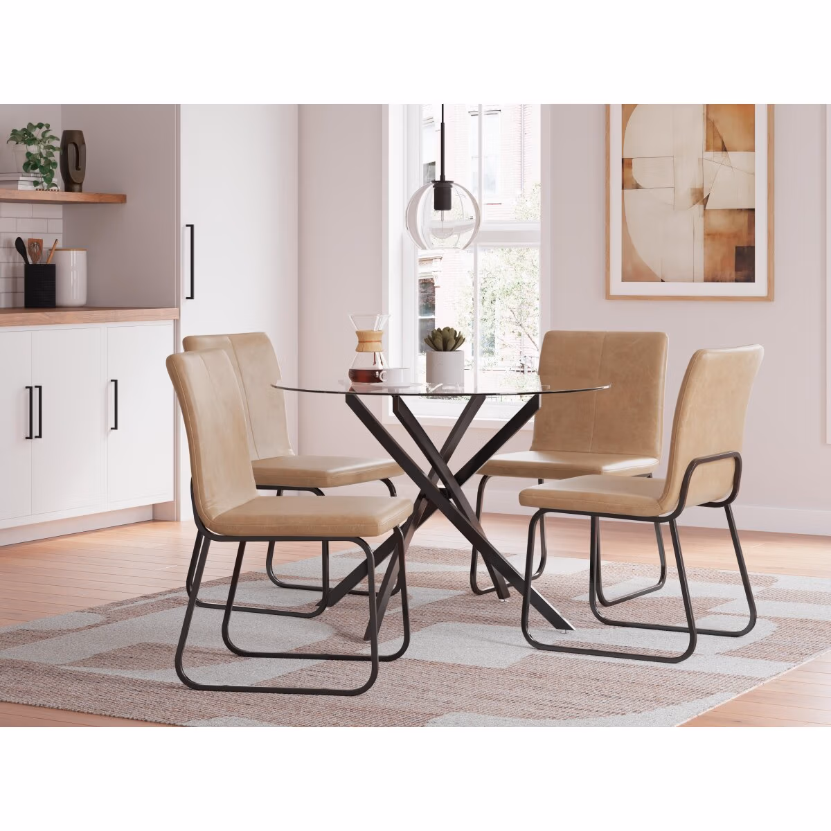 Pharwynn Dining Table and 4 Chairs - Image 2