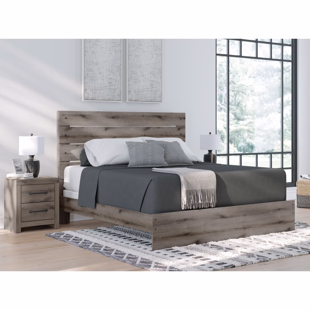 Graystorm King Panel Bed - Image 3