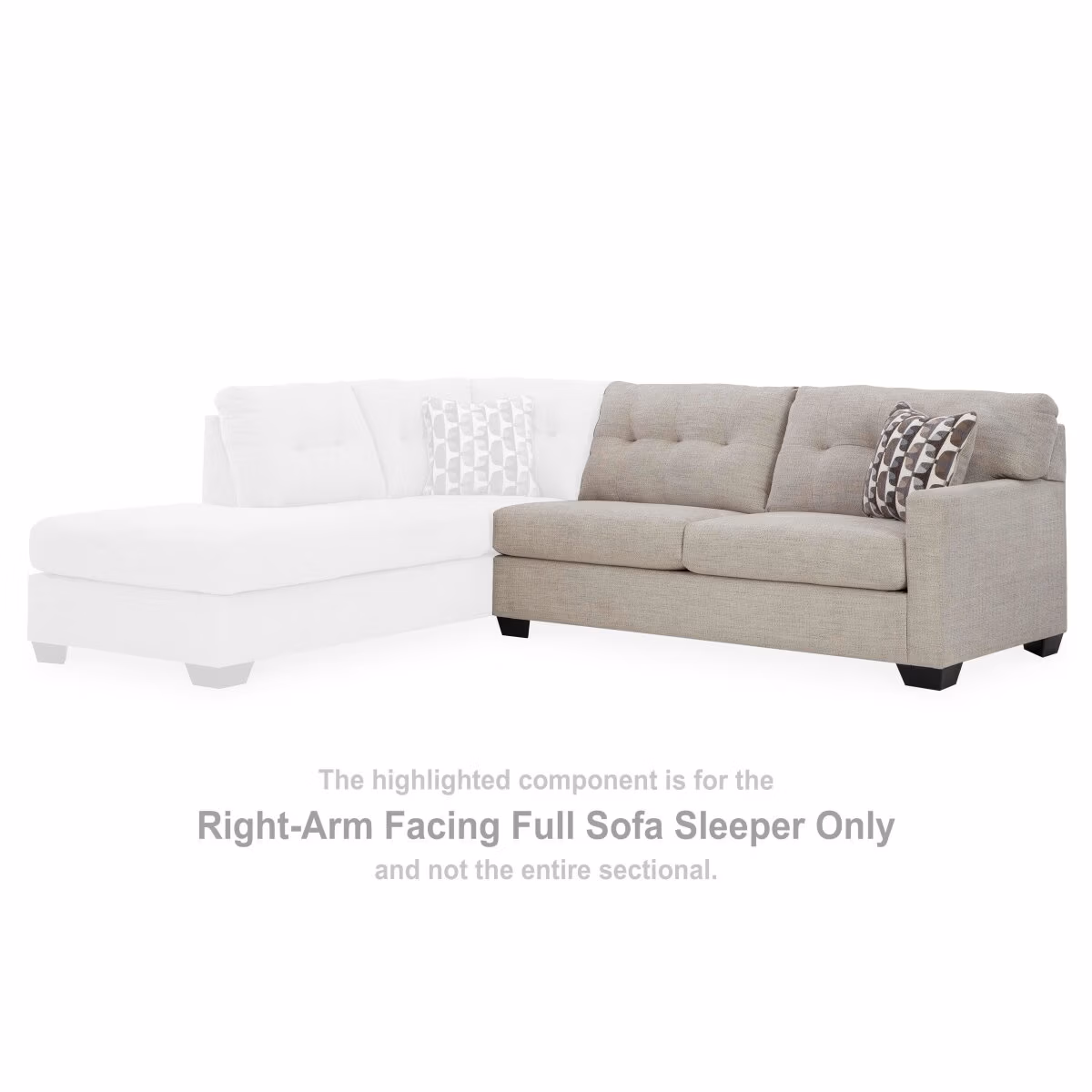 Mahoney Right-Arm Facing Full Sofa Sleeper - Image 3