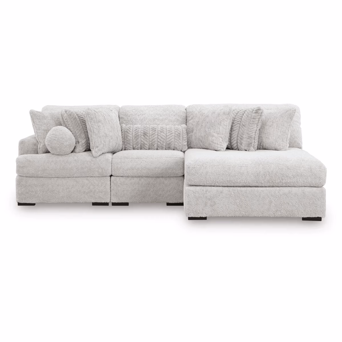 Cuddle Plush 3-Piece Sectional with Chaise - Image 4