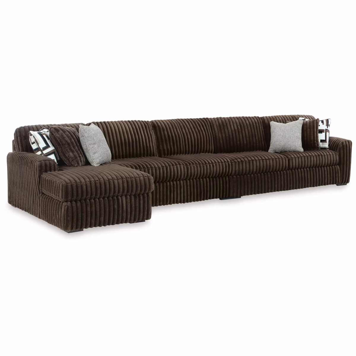 Midnight-Madness 3-Piece Sectional with Chaise - Image 2