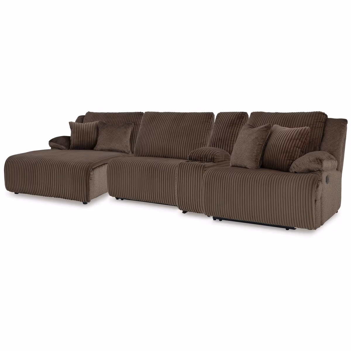Top Tier 4-Piece Reclining Sectional with Chaise - Image 2