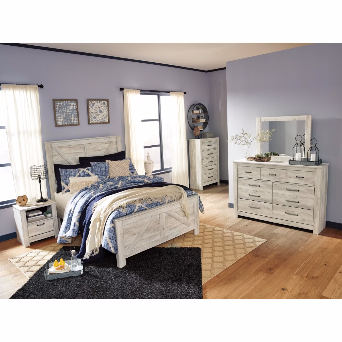 Bellaby Queen Crossbuck Panel Bed - Image 4
