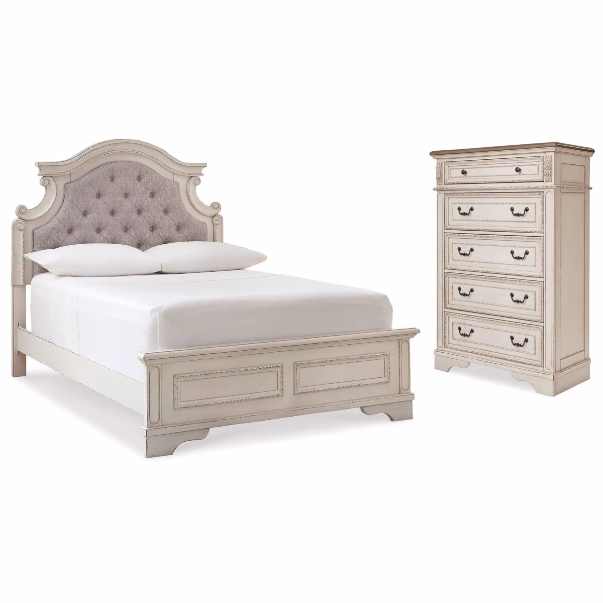 Realyn Full Panel Bed and Chest - Image 2