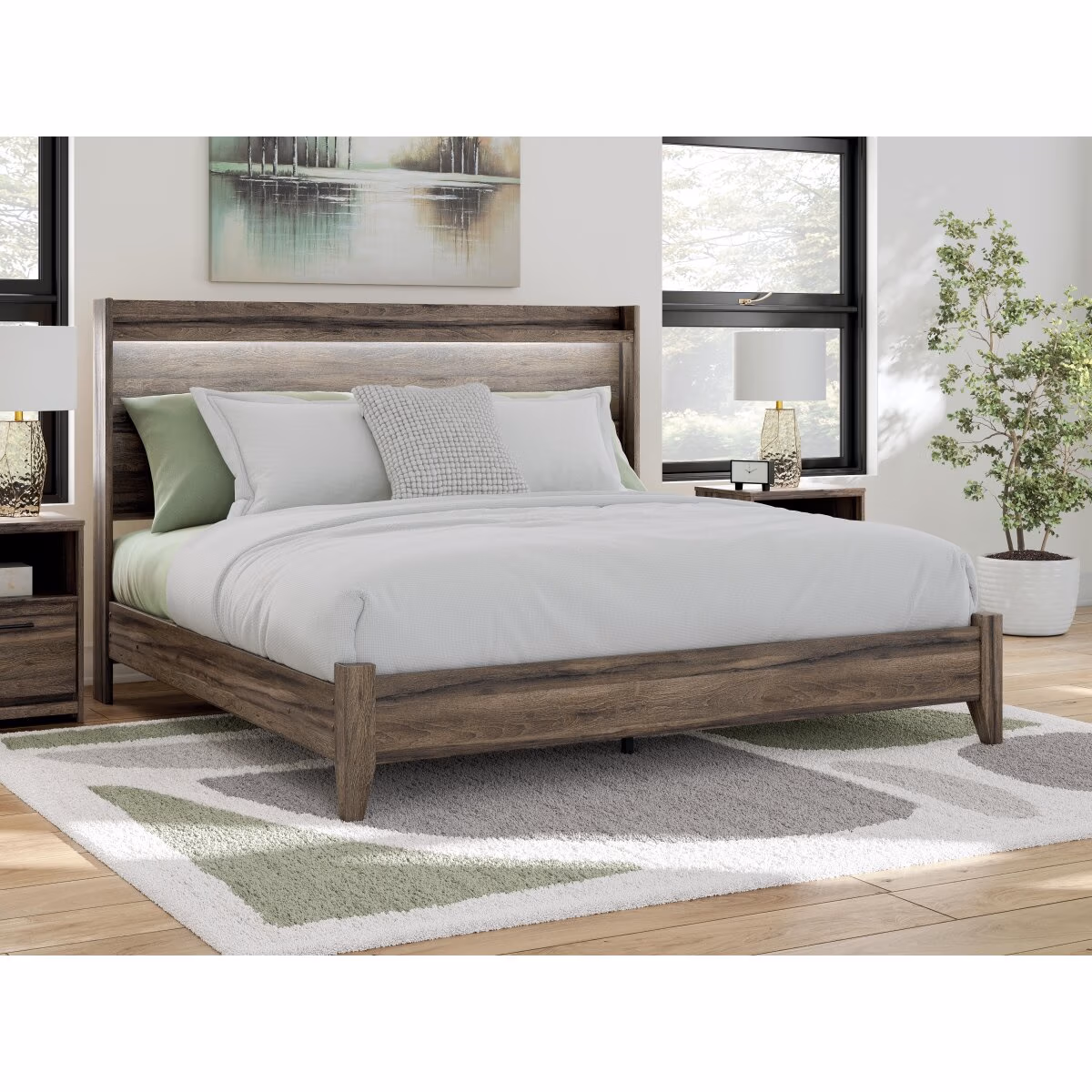Elbrim King Panel Bed - Image 3