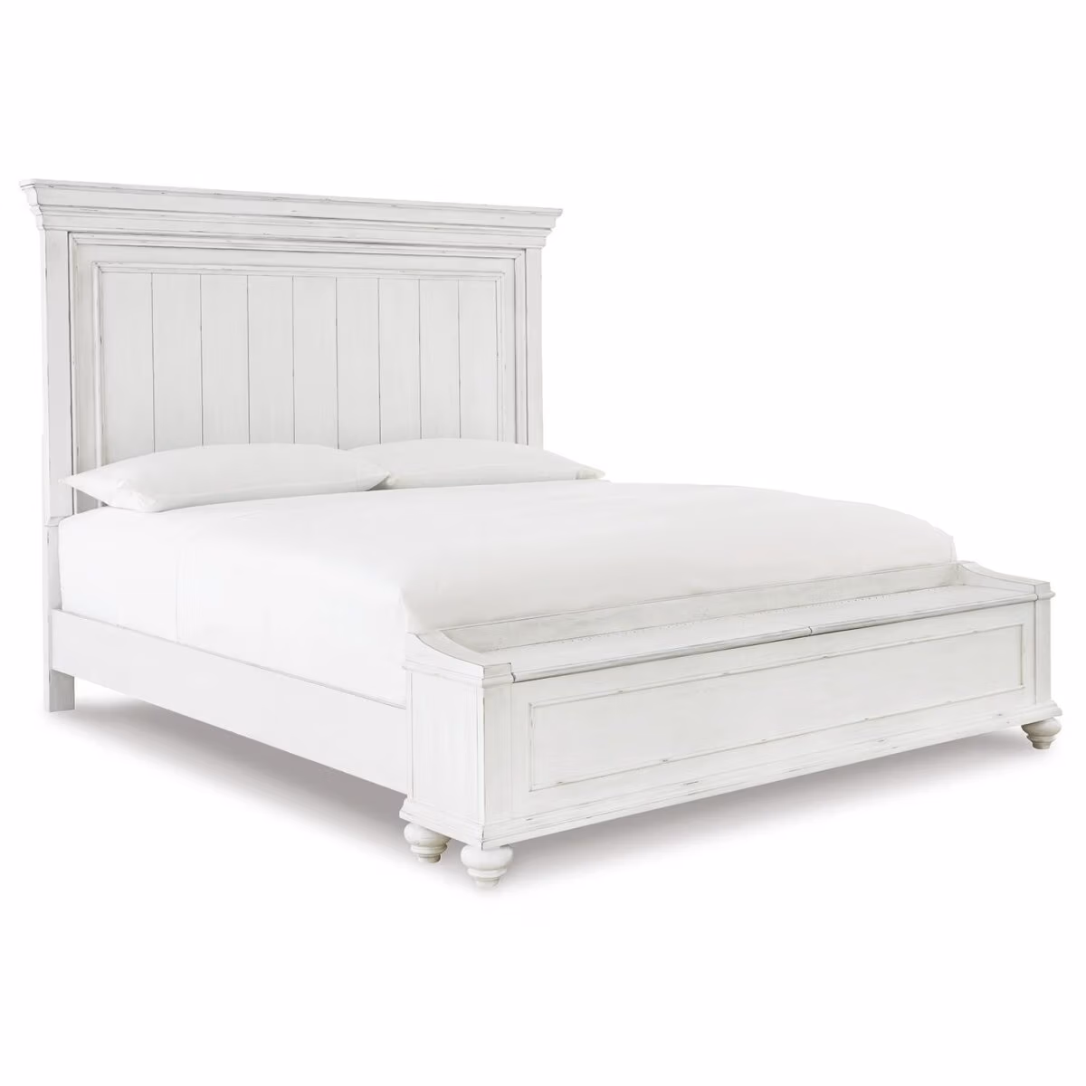 Kanwyn California King Panel Bed with Storage Bench - Image 2